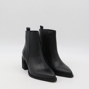 Stivali New York Stagecoach Black Leather Western Ankle Boots Size 41